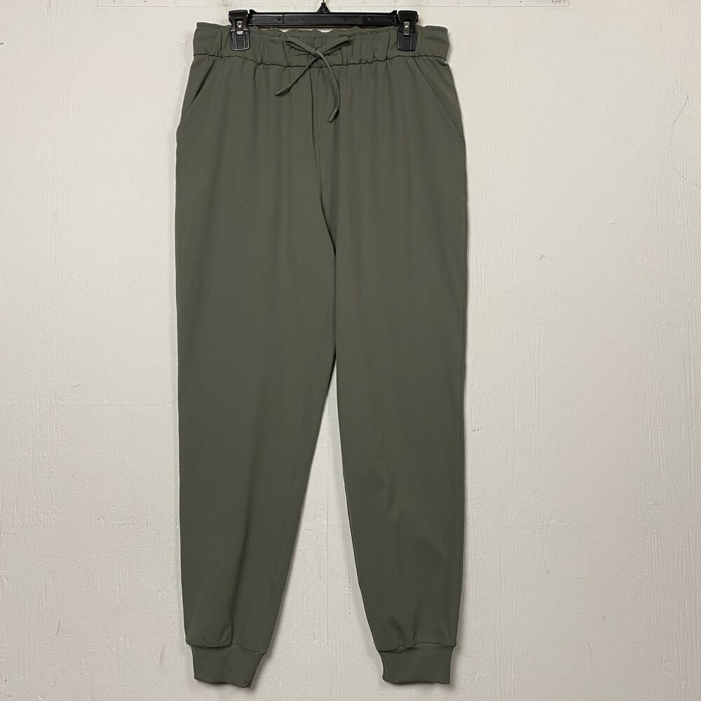 Lululemon Olive Green Stretch High Rise Jogger Pants Size 10